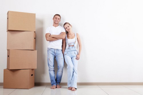 Customer raising a service complaint during a man and van move
