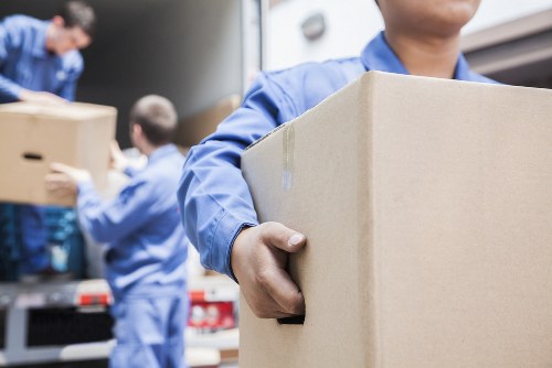 Van loading safety procedures for a man and van service