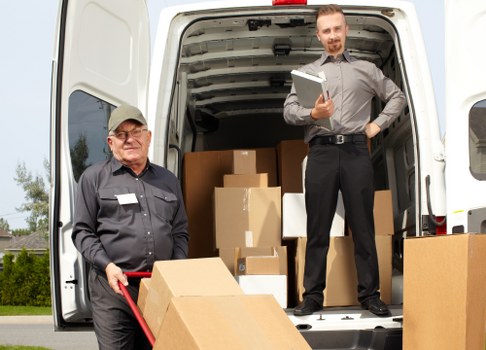 Office removal team planning a business move in Colliers Wood