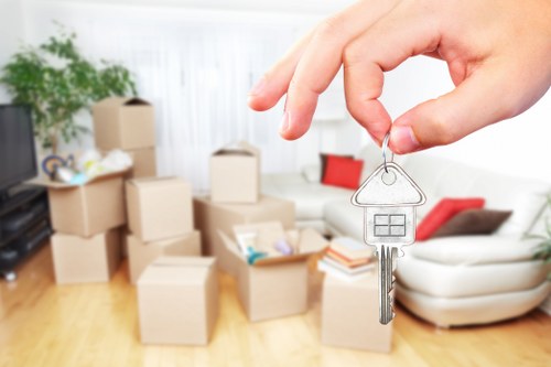 Local moving service handling boxes and furniture near Colliers Wood