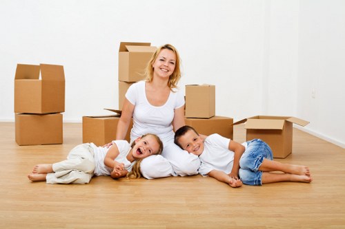 Careful loading of furniture for a Colliers Wood moving service